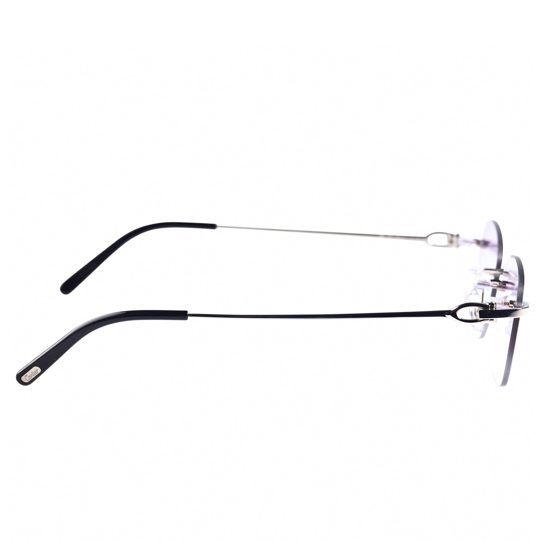 Image of Cartier Eyewear Custom CT00450 C Decor Rimless Sunglasses